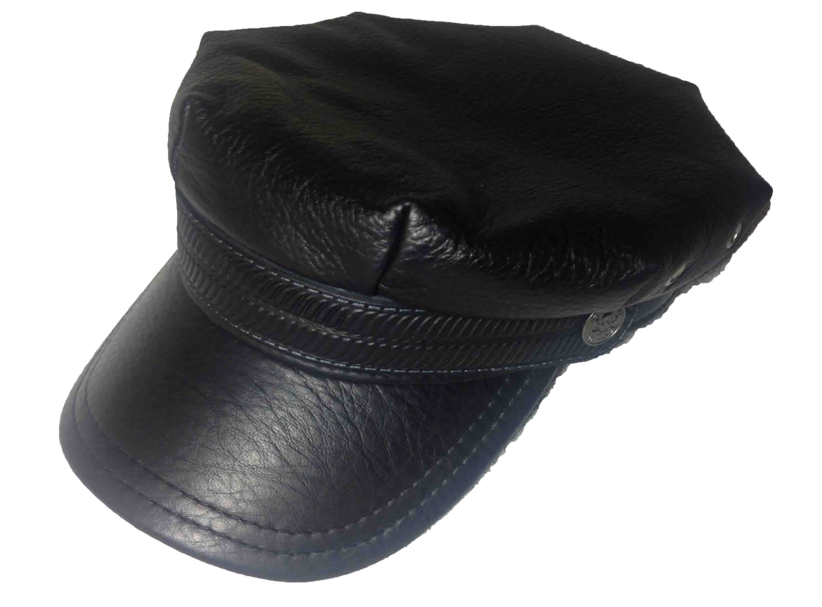 Модель №266.1 Шкіряна кепка-немка. кепки бейсболки хулиганки шляпы