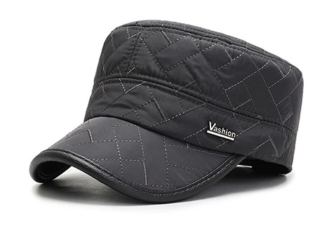 Модель №331.2 Кепка немка утепленная плащевка серого цвета. кепки бейсболки хулиганки шляпы