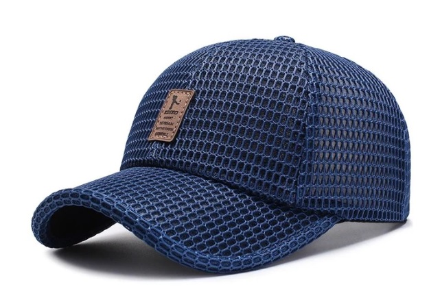 Модель №406.1 Кепка літня синя. кепки бейсболки хулиганки шляпы