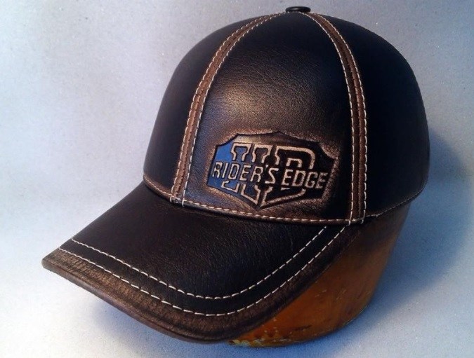 Модель №251 Кожаная бейсболка Riders Edge. кепки бейсболки хулиганки шляпы