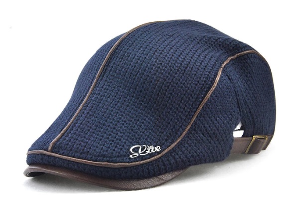 Модель №404.1 Кепка коппола синего цвета. кепки бейсболки хулиганки шляпы
