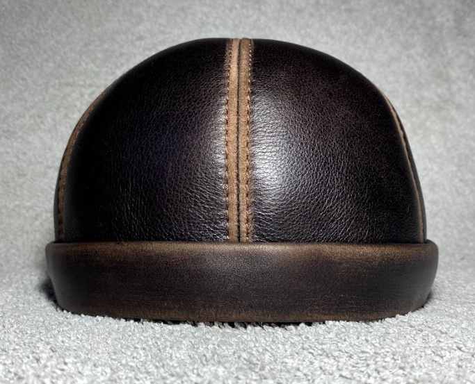 Модель №461 Кожаная кепка-докерка. кепки бейсболки хулиганки шляпы