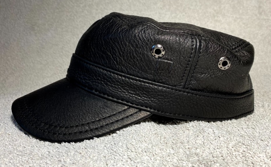 Модель №462 Шкіряна чорна кепка немка. кепки бейсболки хулиганки шляпы