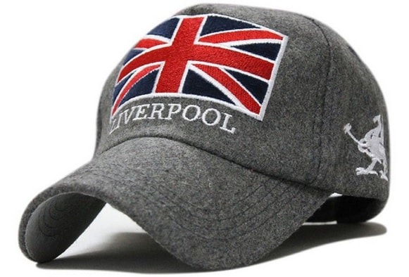 Модель №57 Шерстяная кепка Liverpool. Бейсболка утепленная. кепки бейсболки хулиганки шляпы