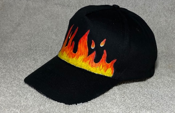 Модель №505 Бейсболка кепка вогонь. кепки бейсболки хулиганки шляпы